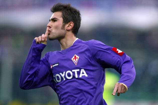 Adrian Mutu (AC Florenz) - Torjubel -  Fußball Herren Serie A 2007 2008, 1. Italienische Liga, AFC Fiorentina Einzelbild Florenz Freude, Fußball Herren Serie A 2007 2008, 1. Italienische Liga, AFC Fiorentina Einzelbild Florenz Freude,