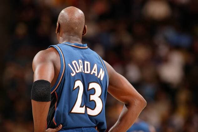 Michael Jordan (Washington Wizards) - (Icon7663412) Basketball Herren NBA 2002 2003, Denver Nuggets - Washington Wizards Einzelbild Denver Basketball Herren NBA 2002 2003, Denver Nuggets - Washington Wizards Einzelbild Denver EDITORIAL USE ONLY