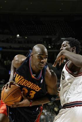 Antawn Jamison (Golden State Warriors) - (Icon7661378) Basketball Herren NBA 2002 2003 Gruppe Basketball Herren NBA 2002 2003 Gruppe EDITORIAL USE ONLY