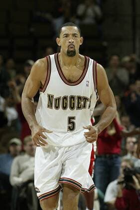 Juwan Howard (Denver Nuggets) - (Icon7660239) Basketball Herren NBA, 2002 2003 Einzelbild Basketball Herren NBA, 2002 2003 Einzelbild EDITORIAL USE ONLY