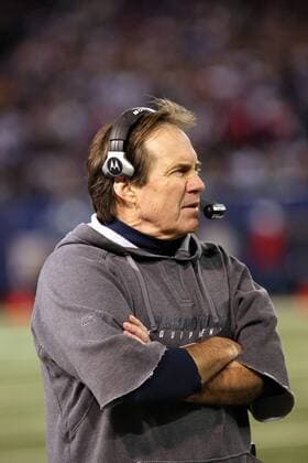 Trainer Bill Belichick (New England Patriots) American Football Herren NFL 2007 2008 Einzelbild East Rutherford American Football Herren NFL 2007 2008 Einzelbild East Rutherford