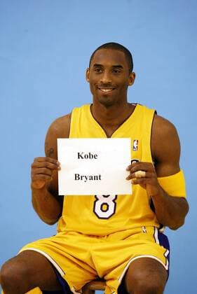 Kobe Bryant (Los Angeles Lakers) während eines Media Days - (icon5920462) Basketball Herren NBA 2003 2004 o0 LA, L A Einzelbild Basketball Herren NBA 2003 2004 o0 LA, L A Einzelbild EDITORIAL USE ONLY