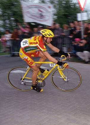 Davide Rebellin (Italien Polti) Radsport Herren Straßenradsport 1999, Straße, Rad, Einzelbild Aufnahmedatum geschätzt Dynamik, Radsport Herren Straßenradsport 1999, Straße, Rad, Einzelbild Aufnahmedatum geschätzt Dynamik,