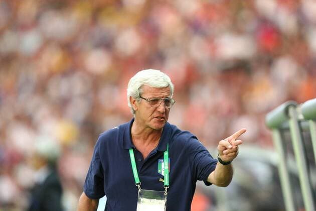 Nationaltrainer Marcello Lippi (Italien) gibt Anweisungen -  Fußball WM Herren WM 2006, Länderspiel, Nationalteam, Finale, Endspiel, Vdig Einzelbild Berlin Fußball WM Herren WM 2006, Länderspiel, Nationalteam, Finale, Endspiel, Vdig Einzelbild Berlin