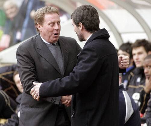 Trainer Harry Redknapp (Portsmouth, li.) und Kollege Roy Keane (Sunderland) - Shake Hands -  Fußball Herren English Premier League 2007 2008, 1. Englische Liga, Sunderland AFC - FC Portsmouth 2:0, FC Gruppe Sunderland Fußball Herren English Premier League 2007 2008, 1. Englische Liga, Sunderland AFC - FC Portsmouth 2:0, FC Gruppe Sunderland