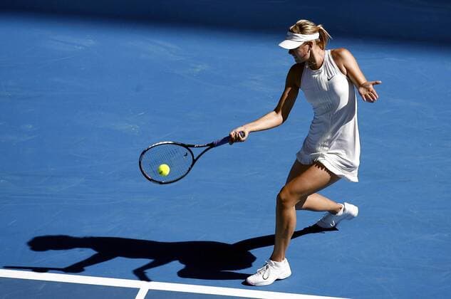 Maria Sharapova (Rußland) Tennis Damen Australian Open 2008, Grand Slam, WTA Tour Einzelbild Melbourne Dynamik, Tennis Damen Australian Open 2008, Grand Slam, WTA Tour Einzelbild Melbourne Dynamik,