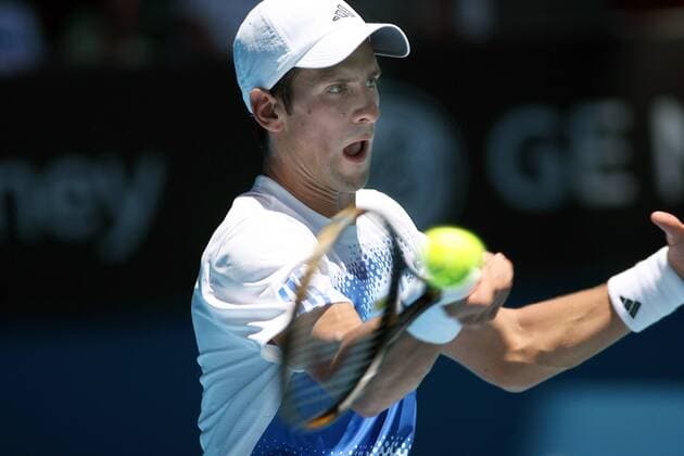 Novak Djokovic (Serbien) Tennis Herren Australian Open 2008, Grand Slam, ATP Tour Einzelbild Melbourne Dynamik, Tennis Herren Australian Open 2008, Grand Slam, ATP Tour Einzelbild Melbourne Dynamik,