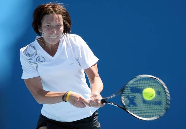 Yvonne Meusburger (Österreich) Tennis Damen Australian Open 2008, Grand Slam, WTA Tour Einzelbild Melbourne Dynamik, Tennis Damen Australian Open 2008, Grand Slam, WTA Tour Einzelbild Melbourne Dynamik,