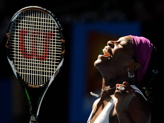 Serena Williams (USA) jubelt -  Tennis Damen Australian Open 2008, Grand Slam, WTA Tour Einzelbild Melbourne 1 Freude, Begeisterung, Tennis Damen Australian Open 2008, Grand Slam, WTA Tour Einzelbild Melbourne 1 Freude, Begeisterung,
