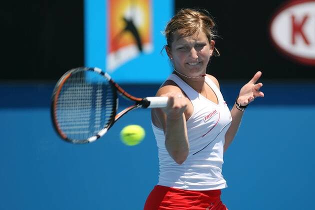 Timea Bacsinszky (Schweiz) Tennis Damen Australian Open 2008, Grand Slam, WTA Tour Einzelbild Melbourne Dynamik, Tennis Damen Australian Open 2008, Grand Slam, WTA Tour Einzelbild Melbourne Dynamik,