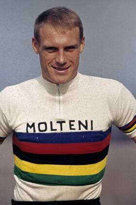 Rudi Altig (BR Deutschland) Radsport Herren Straßenradsport 1967, Straße, Rad, Fotoshooting, Vdia Einzelbild Radsport Herren Straßenradsport 1967, Straße, Rad, Fotoshooting, Vdia Einzelbild