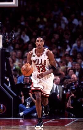 Scottie Pippen (Chicago Bulls) (icon6000204) Basketball Herren NBA 1997 1998 Einzelbild Basketball Herren NBA 1997 1998 Einzelbild EDITORIAL USE ONLY