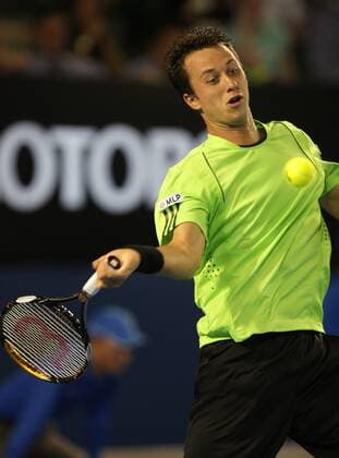 Philipp Kohlschreiber (Deutschland) Tennis Herren Australian Open 2008, Grand Slam, ATP Tour Einzelbild Melbourne Dynamik, Tennis Herren Australian Open 2008, Grand Slam, ATP Tour Einzelbild Melbourne Dynamik,