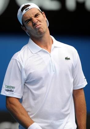 Richard Gasquet (Frankreich) enttäuscht -  Tennis Herren Australian Open 2008, Grand Slam, ATP Tour Einzelbild Melbourne Tennis Herren Australian Open 2008, Grand Slam, ATP Tour Einzelbild Melbourne