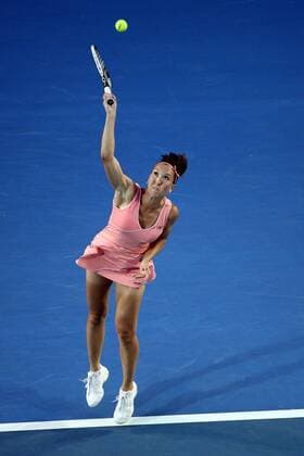 Jelena Jankovic (Serbien) - Aufschlag Tennis Damen Australian Open 2008, Grand Slam, WTA Tour Einzelbild Melbourne Tennis Damen Australian Open 2008, Grand Slam, WTA Tour Einzelbild Melbourne