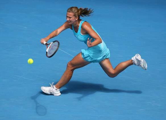 Marta Domachowska (Polen) Tennis Damen Australian Open 2008, Grand Slam, WTA Tour Einzelbild Melbourne Tennis Damen Australian Open 2008, Grand Slam, WTA Tour Einzelbild Melbourne