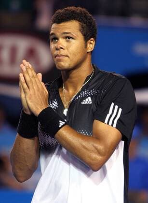 Jo Wilfried Tsonga (Frankreich) bedankt sich bei den Zuschauern - (Icon25059604) Tennis Herren Australian Open 2008, Grand Slam, ATP Tour Einzelbild Melbourne Tennis Herren Australian Open 2008, Grand Slam, ATP Tour Einzelbild Melbourne EDITORIAL USE ONLY