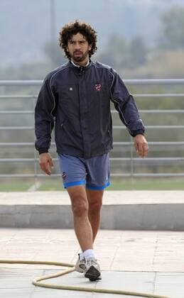 Damiano Tommasi (Levante) -  - NOxONLINExUSE Fußball Herren Primera Division 2007 2008, 1. Spanische Liga, Levante UD, Training Einzelbild Valencia Fußball Herren Primera Division 2007 2008, 1. Spanische Liga, Levante UD, Training Einzelbild Valencia