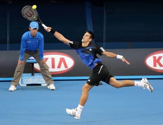 Novak Djokovic (Serbien) Tennis Herren Australian Open 2008, Grand Slam, ATP Tour Gruppe Finale Melbourne Dynamik, Tennis Herren Australian Open 2008, Grand Slam, ATP Tour Gruppe Finale Melbourne Dynamik,
