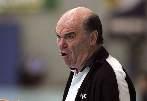 Trainer Dr. Jürgen Gerlach (Mainzlar) Handball 2. BL Damen Saison 2007 2008, TV 05 Mainzlar Porträt Lollar Handball 2. BL Damen Saison 2007 2008, TV 05 Mainzlar Porträt Lollar