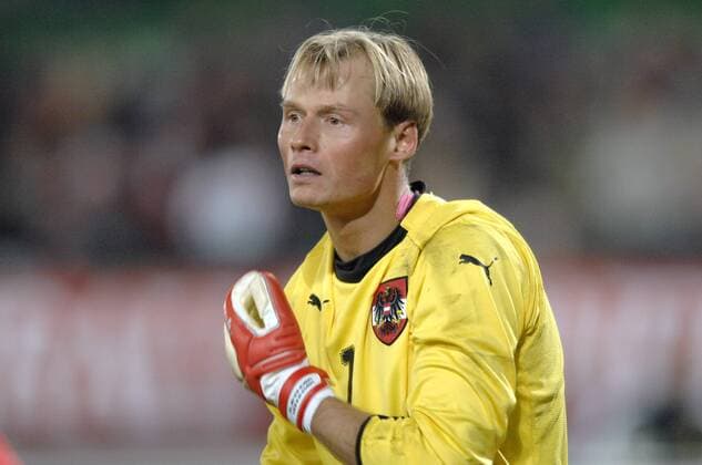 Torwart Alexander Manninger (Österreich) Fußball Länderspiel Herren Freundschaftsspiel 2008, Test, Testspiel Nationalmannschaft, Nationaltrikot Einzelbild Wien Fußball Länderspiel Herren Freundschaftsspiel 2008, Test, Testspiel Nationalmannschaft, Nationaltrikot Einzelbild Wien