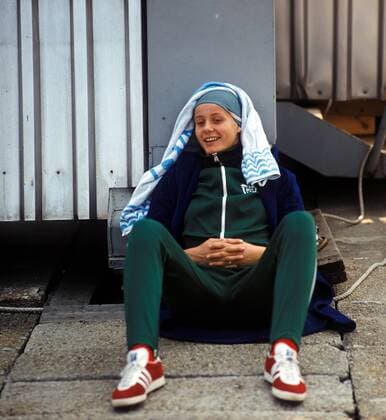 Kornelia Ender (DDR) gut gelaunt Schwimmen Damen DDR Meisterschaft 1973, DM, Landesmeisterschaft Einzelbild Freude, Schwimmen Damen DDR Meisterschaft 1973, DM, Landesmeisterschaft Einzelbild Freude,