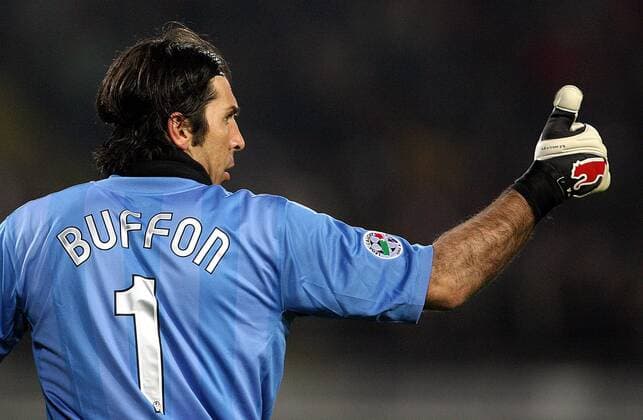 Torwart Gianluigi Buffon (Juventus Turin) - thumbs up -  Fußball Herren Serie A 2007 2008, 1. Italienische Liga, Juventus Turin, Juve Einzelbild Turin Fußball Herren Serie A 2007 2008, 1. Italienische Liga, Juventus Turin, Juve Einzelbild Turin