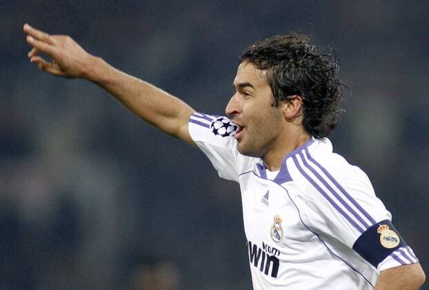 Raul Gonzalez (Real Madrid) - Torjubel -  Fußball EC 1 Herren Champions League 2007 2008, Real Madrid CF Einzelbild Rom Freude, Fußball EC 1 Herren Champions League 2007 2008, Real Madrid CF Einzelbild Rom Freude,