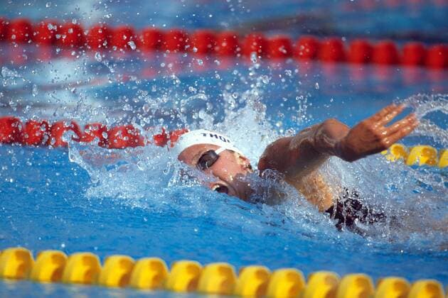 Jenny Thompson (USA) Schwimmen OS Sommer Damen Olympische Spiele 1992, Sommerspiele, Freistil, Freistilschwimmen, Kraul, Kraulschwimmen Einzelbild Aufnahmedatum geschätzt Barcelona Dynamik, Schwimmen OS Sommer Damen Olympische Spiele 1992, Sommerspiele, Freistil, Freistilschwimmen, Kraul, Kraulschwimmen Einzelbild Aufnahmedatum geschätzt Barcelona Dynamik,