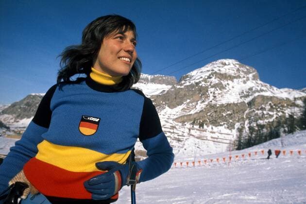 Rosi Mittermaier (BR Deutschland) Alpiner Skilauf Damen Skisport 1972, Ski Alpin Einzelbild Aufnahmedatum geschätzt Alpiner Skilauf Damen Skisport 1972, Ski Alpin Einzelbild Aufnahmedatum geschätzt