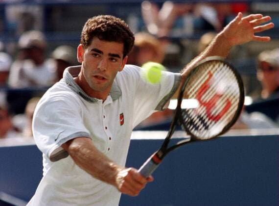 Pete Sampras (USA) -  (NYP96083008) Tennis Herren US Open 1996, ATP Tour, Grand Slam Einzelbild Flushing Meadow, Meadows New York, NY, N Y Dynamik, Tennis Herren US Open 1996, ATP Tour, Grand Slam Einzelbild Flushing Meadow, Meadows New York, NY, N Y Dynamik,