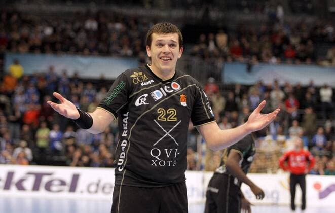 Siarhei Rutenka (Ciudad Real) Handball EC 1 Herren Champions League 2007 2008, BM Ciudad Real Einzelbild Köln Handball EC 1 Herren Champions League 2007 2008, BM Ciudad Real Einzelbild Köln