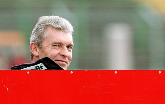 Trainer Dietmar Demuth (Babelsberg) Fußball Herren Regionalliga Nord 2007 2008, 3. Liga, SV Babelsberg 03 Einzelbild Erfurt Freude, Fußball Herren Regionalliga Nord 2007 2008, 3. Liga, SV Babelsberg 03 Einzelbild Erfurt Freude,