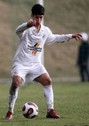Pardis Fardjad (Jena II) am Ball Fußball Herren NOFV Oberliga Nordost Süd 2007 2008, FC Carl Zeiss Jena, Amateure, Amat, A, II, Einzelbild Dresden Dynamik, Fußball Herren NOFV Oberliga Nordost Süd 2007 2008, FC Carl Zeiss Jena, Amateure, Amat, A, II, Einzelbild Dresden Dynamik,