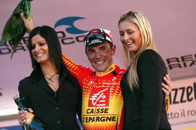 Joaquim Rodriguez (Spanien Caisse d Epargne) gewinnt die 3. Etappe der Tirreno Adriatico 2008 -  Radsport Herren Tirreno Adriatico 2008, Straßenradsport, Straße, Rad Gruppe 3. Etappe: Gubbio - Montelupone Freude, Radsport Herren Tirreno Adriatico 2008, Straßenradsport, Straße, Rad Gruppe 3. Etappe: Gubbio - Montelupone Freude,