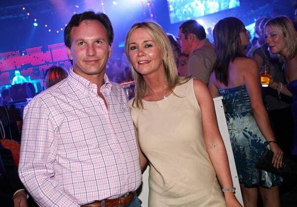Teamchef Christian Horner (England Red Bull) mit weiblicher Begleitung auf der Red Bull Launch Party in Melbourne - Motorsport Grand Prix Herren Großer Preis von Australien 2008, Formel 1 Weltmeisterschaft, F1, F, GP, WM Gruppe Melbourne Motorsport Grand Prix Herren Großer Preis von Australien 2008, Formel 1 Weltmeisterschaft, F1, F, GP, WM Gruppe Melbourne