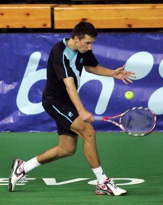 Sergiy Stakhovsky (Ukraine) -  Tennis Herren BH Telecom Indoors 2008, ATP Challenger Series Einzelbild Sarajevo Dynamik, Tennis Herren BH Telecom Indoors 2008, ATP Challenger Series Einzelbild Sarajevo Dynamik,