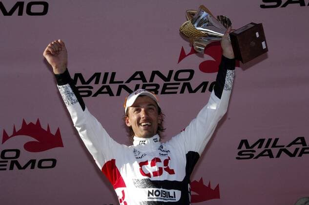 Fabian Cancellara (Schweiz CSC) gewinnt Mailand - San Remo 2008 -  Radsport Herren Mailand - San Remo 2008, Straßenradsport, Straße, Rad Einzelbild premiumd Mailand - San Remo Freude, Radsport Herren Mailand - San Remo 2008, Straßenradsport, Straße, Rad Einzelbild premiumd Mailand - San Remo Freude,