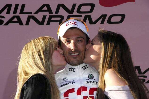 Fabian Cancellara (Schweiz CSC) gewinnt Mailand - San Remo 2008 -  Radsport Herren Mailand - San Remo 2008, Straßenradsport, Straße, Rad Gruppe Mailand - San Remo Freude, Radsport Herren Mailand - San Remo 2008, Straßenradsport, Straße, Rad Gruppe Mailand - San Remo Freude,