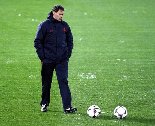 Nationaltrainer Marco van Basten (Niederlande) -  Fußball Herren Nationalmannschaft 2008, Training Einzelbild Wien Langeweile, Fußball Herren Nationalmannschaft 2008, Training Einzelbild Wien Langeweile,