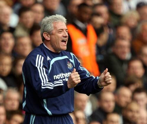 Trainer Kevin Keegan (Newcastle) - Torjubel -  Fußball Herren English Premier League 2007 2008, 1. Englische Liga, Newcastle United Einzelbild London Freude, Fußball Herren English Premier League 2007 2008, 1. Englische Liga, Newcastle United Einzelbild London Freude,