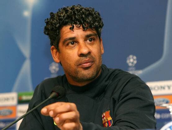 Trainer Frank Rijkaard (FC Barcelona) - Pressekonferenz Fußball EC 1 Herren Champions League 2007 2008, Barca, Pressetermin Porträt Gelsenkirchen Fußball EC 1 Herren Champions League 2007 2008, Barca, Pressetermin Porträt Gelsenkirchen