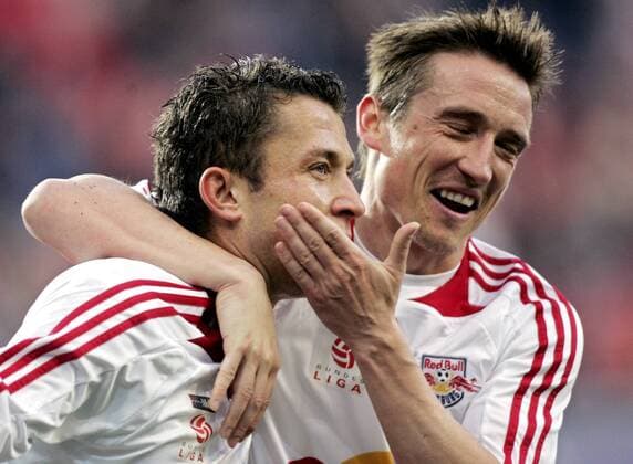 Patrik Jezek (re.) und Sasa Ilic (beide Salzburg) - Torjubel -  Fußball Herren tmobileBundesliga 2007 2008, 1. Österreichische Liga, SV Red Bull Salzburg, RB, RedBull Gruppe Wals Siezenheim Freude, Fußball Herren tmobileBundesliga 2007 2008, 1. Österreichische Liga, SV Red Bull Salzburg, RB, RedBull Gruppe Wals Siezenheim Freude,