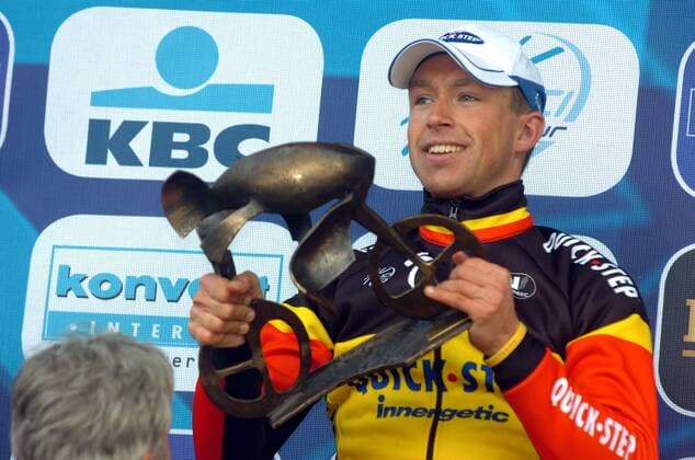 Stijn Devolder (Belgien Quick Step Innergetic) gewinnt die Flandernrundfahrt 2008 - Radsport Herren Flandernrundfahrt 2008, Flandern Rundfahrt, ProTour, Straßenradsport, Straße, Rad Einzelbild Freude, Radsport Herren Flandernrundfahrt 2008, Flandern Rundfahrt, ProTour, Straßenradsport, Straße, Rad Einzelbild Freude,
