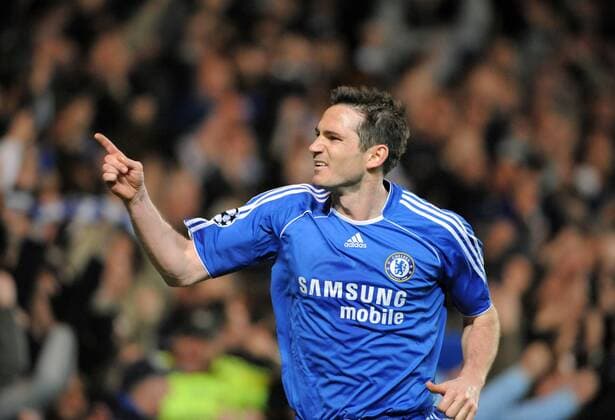 Frank Lampard (Chelsea) - Torjubel Fußball EC 1 Herren Champions League 2007 2008, Chelsea FC London Einzelbild London Freude, Fußball EC 1 Herren Champions League 2007 2008, Chelsea FC London Einzelbild London Freude,
