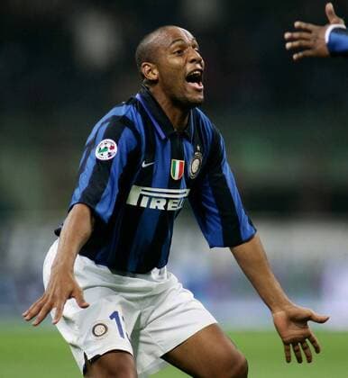Maicon (Inter Mailand) - Torjubel -  Fußball Herren Serie A 2007 2008, 1. Italienische Liga, Internazionale Mailand Einzelbild Mailand Freude, Fußball Herren Serie A 2007 2008, 1. Italienische Liga, Internazionale Mailand Einzelbild Mailand Freude,