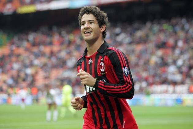 Alexandre Pato (AC Mailand) - Torjubel - Fußball Herren Serie A 2007 2008, 1. Italienische Liga, AC Mailand, Milan Einzelbild Mailand Freude, Fußball Herren Serie A 2007 2008, 1. Italienische Liga, AC Mailand, Milan Einzelbild Mailand Freude,