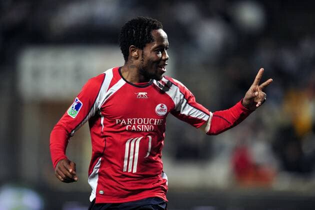 Jean Makoun (Lille) - Torjubel -  Fußball Herren Ligue 1 2007 2008, 1. Französische Liga, OSC Lille Einzelbild Marseille Freude, Fußball Herren Ligue 1 2007 2008, 1. Französische Liga, OSC Lille Einzelbild Marseille Freude,