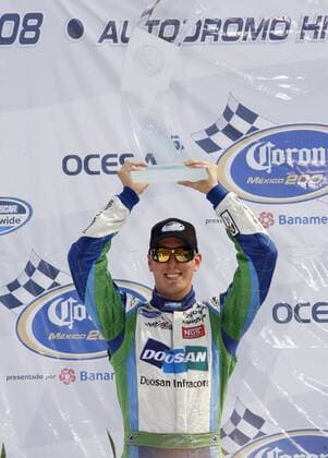 Kyle Busch (USA Toyota) gewinnt die Corona Mexico 200 - (Icon28520692) Motorsport Herren Corona Mexico 200 presented by Banamex Nascar Nationwide Series 2008, US Rennserie, Autorennen Einzelbild Mexico City Motorsport Herren Corona Mexico 200 presented by Banamex Nascar Nationwide Series 2008, US Rennserie, Autorennen Einzelbild Mexico City EDITORIAL USE ONLY