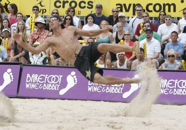 Sean Rosenthal (USA) - Feldabwehr - (Icon3964118) Beachvolleyball Herren AVP Dallas Open 2008, Beach, Finale Einzelbild Arlington Dynamik, Abwehr, Beachvolleyball Herren AVP Dallas Open 2008, Beach, Finale Einzelbild Arlington Dynamik, Abwehr, EDITORIAL USE ONLY